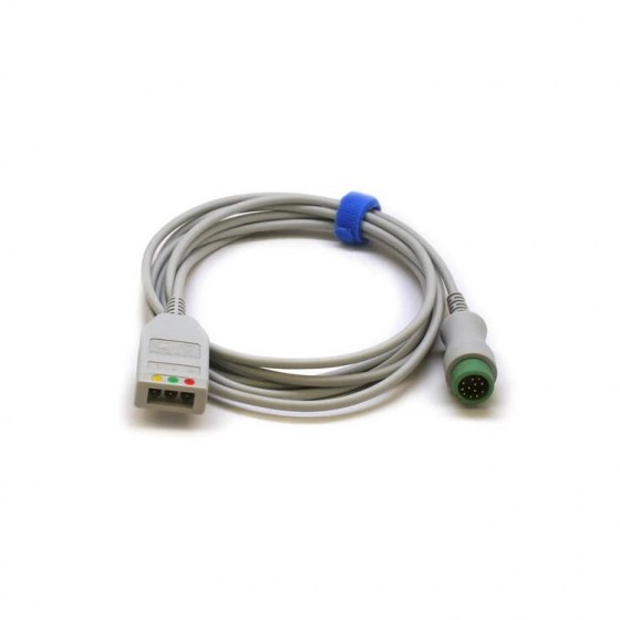 Магистральный кабель ЭКГ на 3 отведения (детский)
