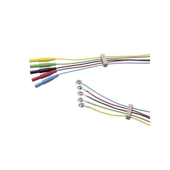 Многоразовые 5-проводные ЭЭГ электродные кабели с цветовой кодировкой M1931A